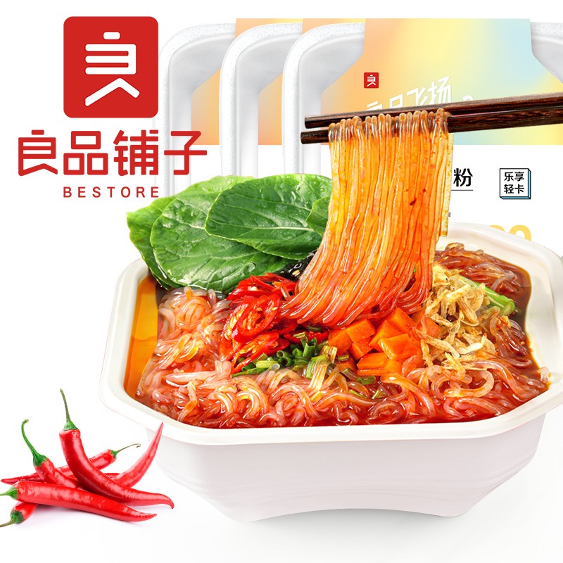 【京东自营】良品铺子 低脂魔芋粉酸辣粉270g*3