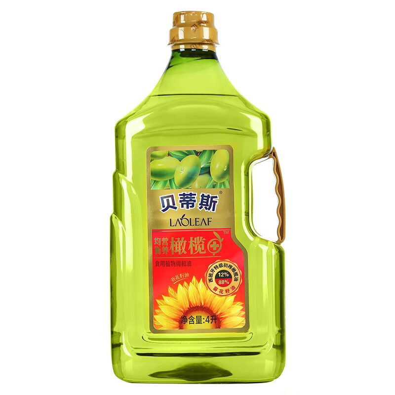 【送礼首选】贝蒂斯 橄榄调和油食用植物油  4L礼盒装