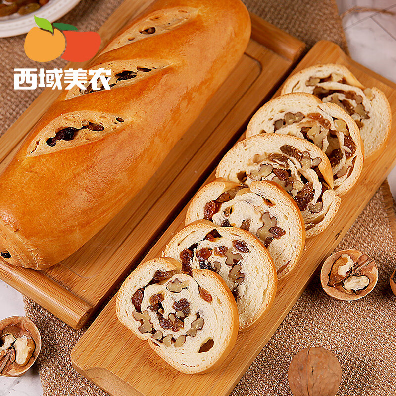 【34.9包邮】西域美农  新疆黄油大列巴面包 400g*2条