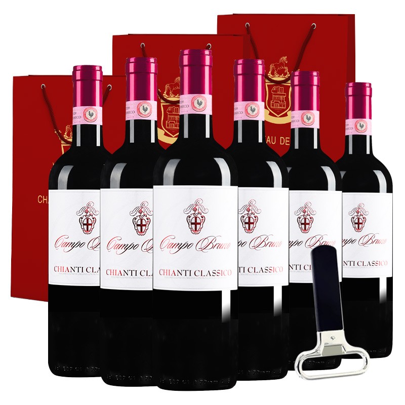 意大利托斯卡纳DOCG 原瓶进口干红葡萄酒红酒12.5度750ml*6瓶