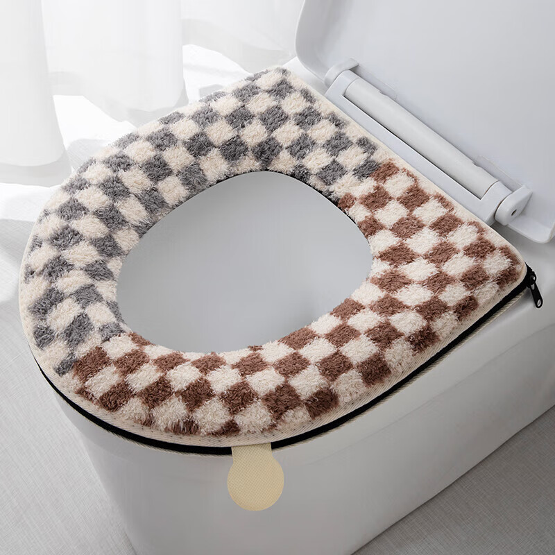 洁丽雅（Grace）秋冬季家用拉链机器人马桶垫