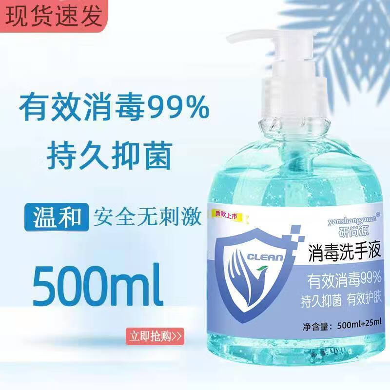 【消毒杀菌】消毒洗手液家用清香型 1瓶共500ml