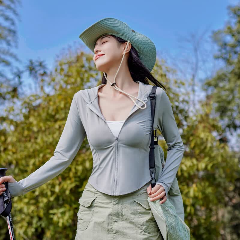 【拍2件39.8！旗舰店】华婷露 冰丝收腰防晒衣