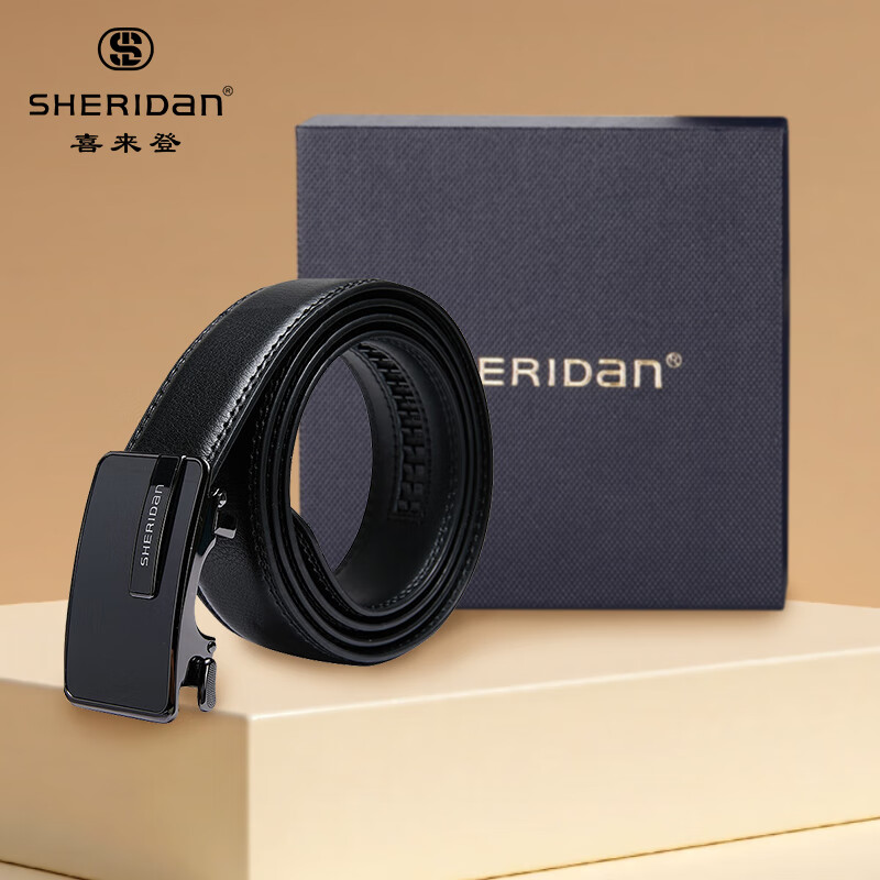 【JD旗舰店】喜来登（SHERIDAN） 商务休闲自动扣皮带 礼盒装