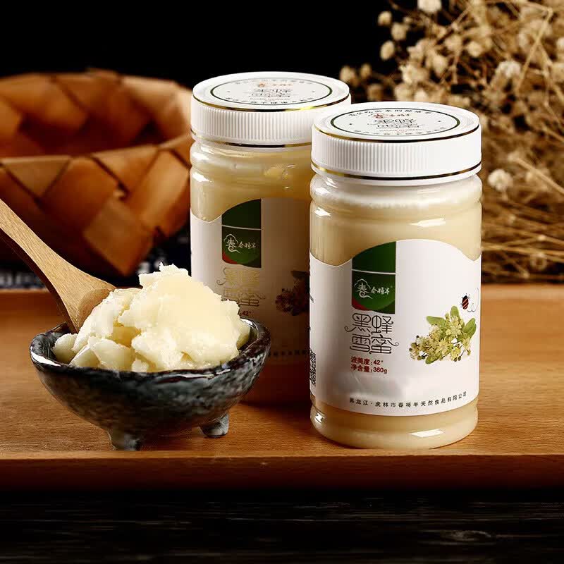 春将半 东北黑蜂雪蜜 椴树蜂蜜 360g*2瓶