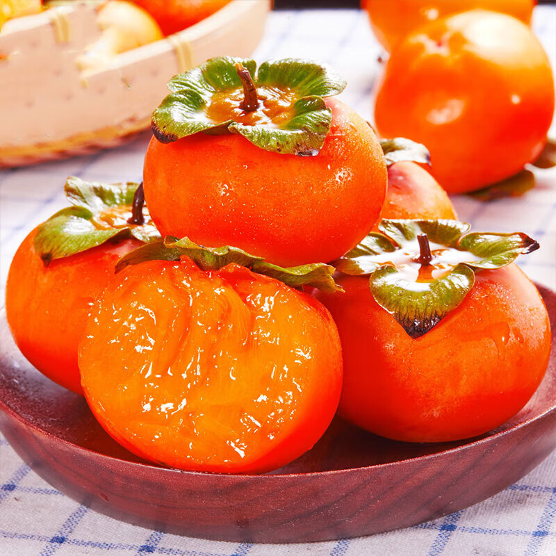 【官方旗舰店】倾青果园 火晶柿子 精选30枚装
