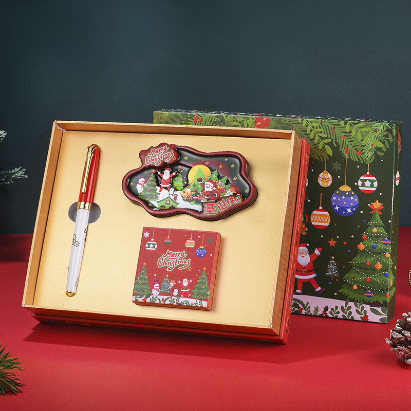 DUKE公爵 圣诞节系列套装 钢笔套装（红色钢笔）