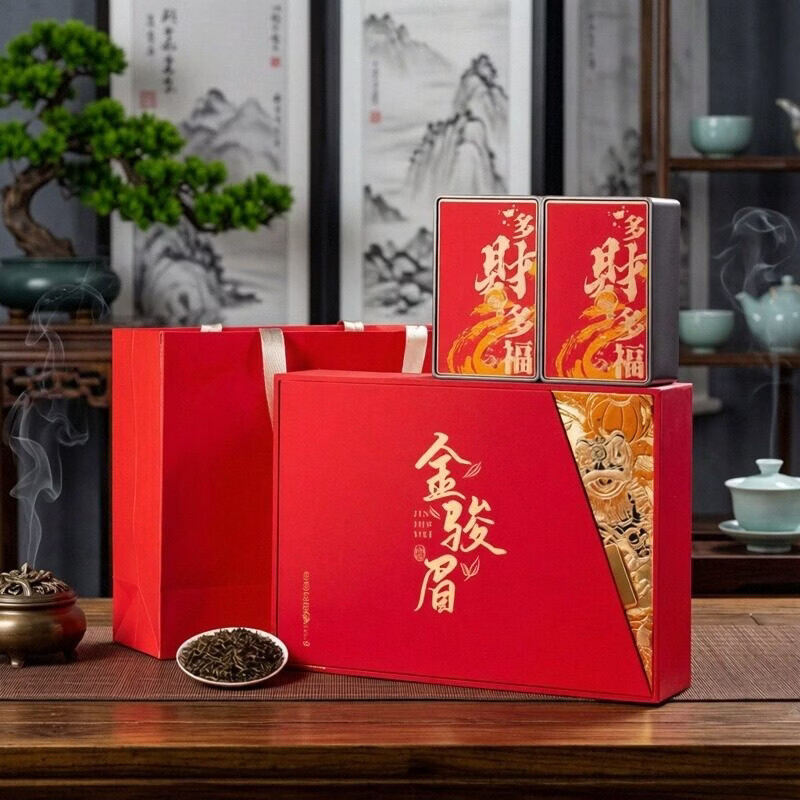 悠茗山 多财多福金骏眉武夷红茶 礼盒200g*1