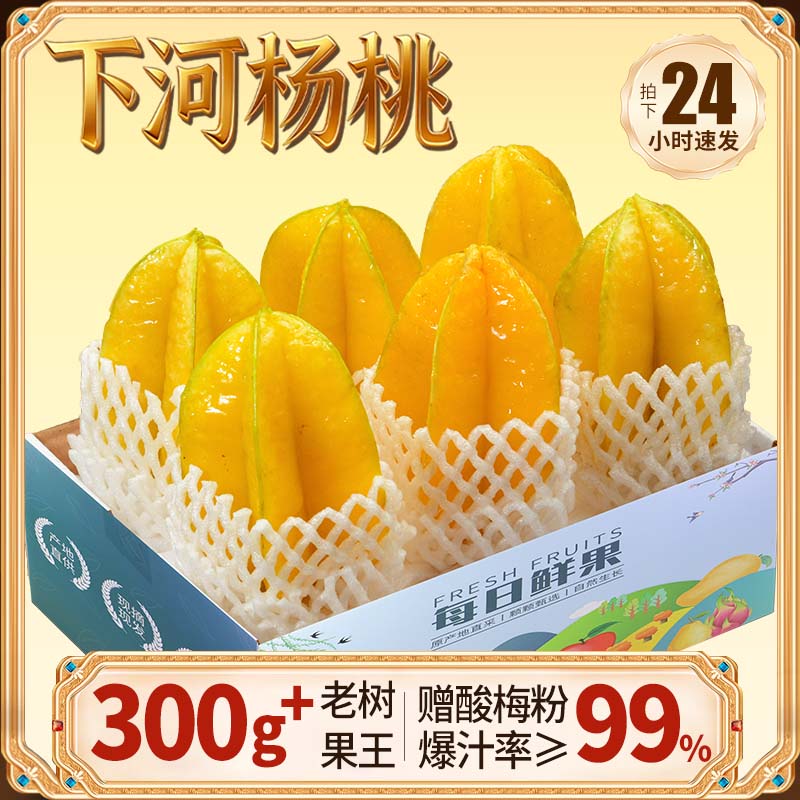 【JD旗舰店】顶掌柜 福建漳州下河杨桃 大果3斤