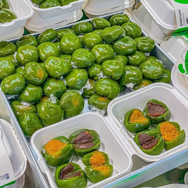 【劵后13.9包邮】不多言 蛋黄肉松味青团 2包/12枚