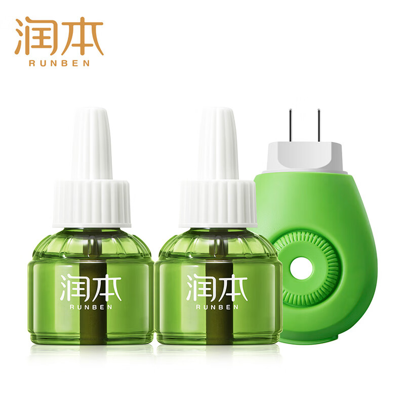 【实付16.9包邮】润本（RUNBEN）婴儿电蚊香液45ml*2+蚊香器