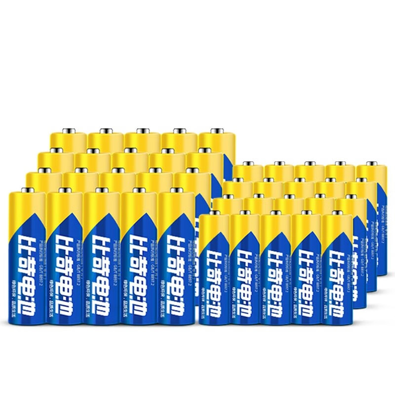 【拍2件29.8！旗舰店】比苛 碳性电池 5号20粒+7号20粒