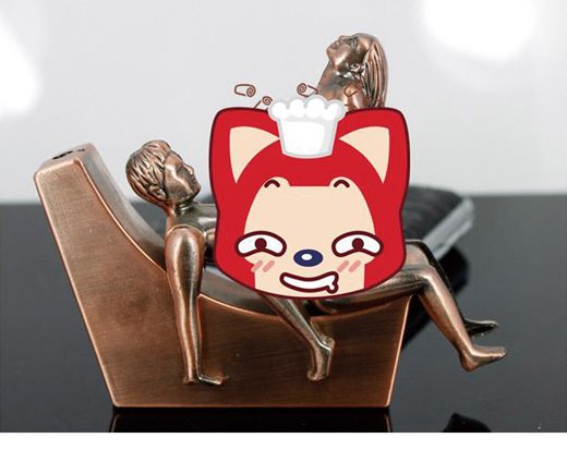 绎美 创意火机 创意个性新奇特造型 情趣男女拥抱 直冲打火机及烟具