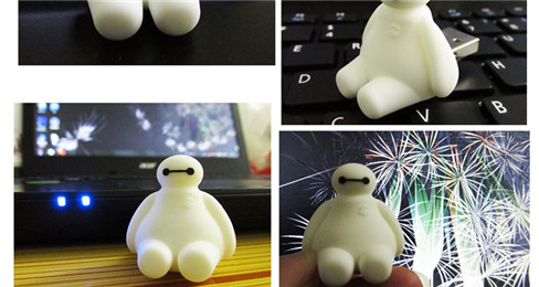 智乐优 创意可爱个性卡通u盘16g 大白迷你优盘 upan32g生日礼品礼物送