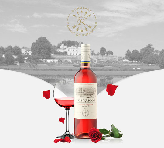 拉菲巴斯克玫瑰红葡萄酒750mlx2支装 高档礼盒套装【asc正品行货】