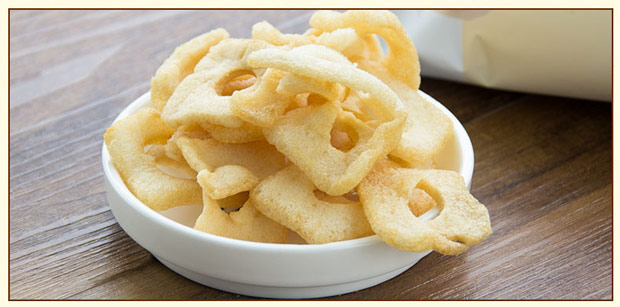 奥嘉莱印尼虾片30g6包印尼进口火辣披萨烟熏三文鱼原味火辣味6包