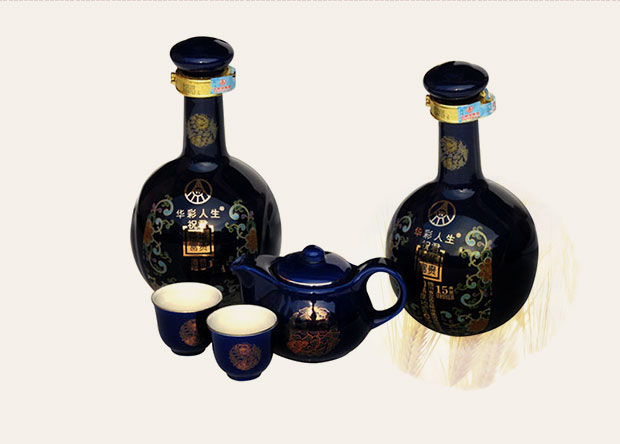 五粮液 华彩人生 白酒 52度 500ml*2 礼盒酒