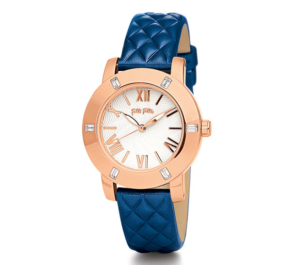 follifollie芙丽芙丽牛皮镶钻装饰女士手表wf1b005sps 红色的产品怎样