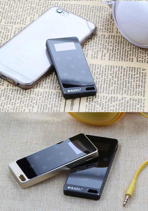 锐族mp3播放器 录音笔 热感触控高音质触摸按键无损运动mp3 优雅黑