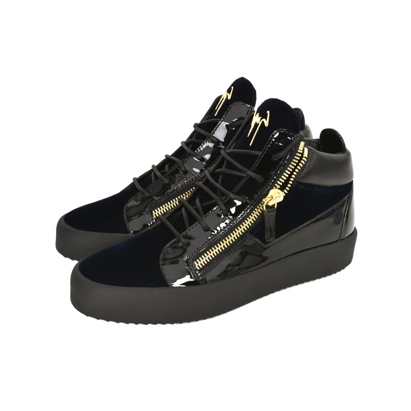giuseppe zanotti 朱塞佩·萨诺第/男士绒皮拼接厚底鞋ru70010vero 深