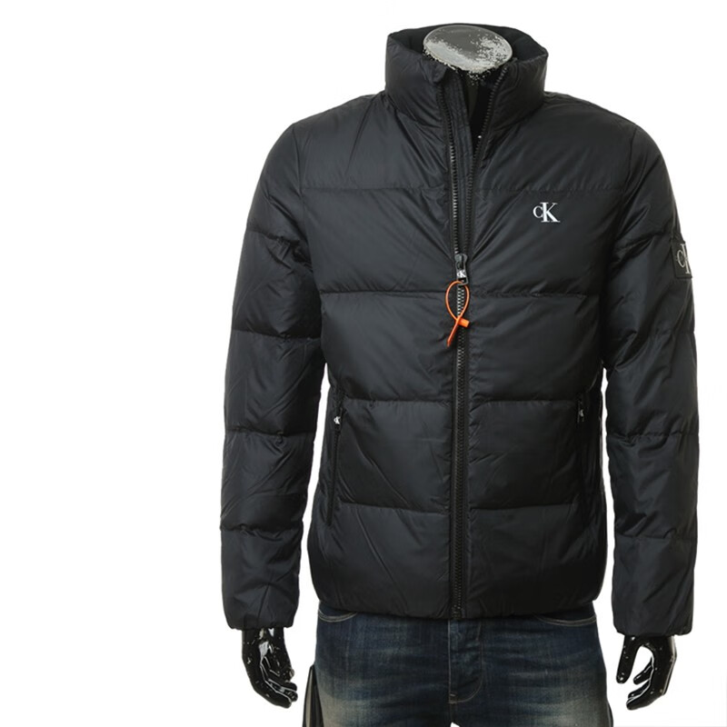 calvin klein jeans ck 男士立领保暖加厚羽绒服外套 j30j315679 黑色