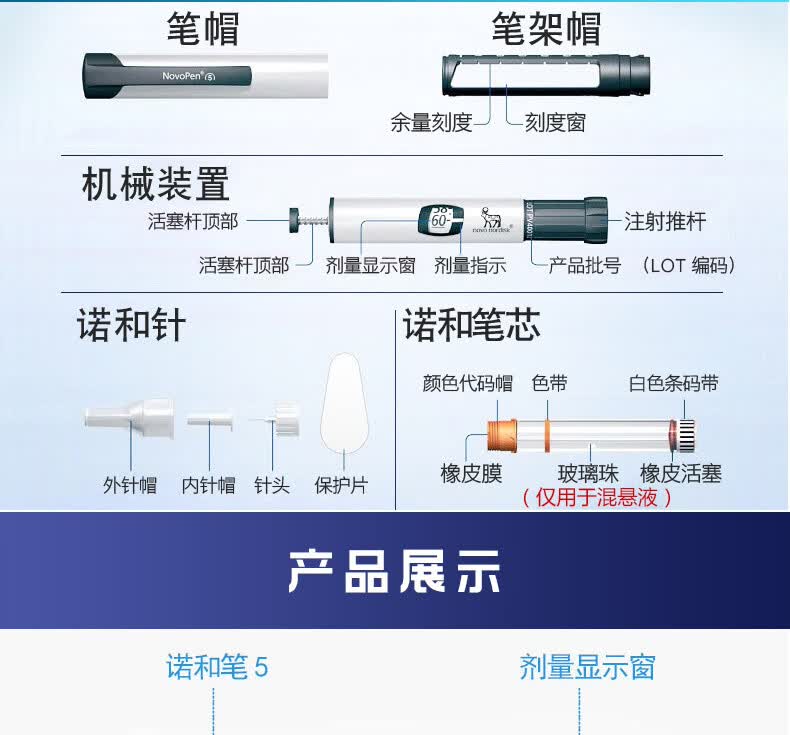 nordisk诺和笔 胰岛素笔 注射笔针头 诺和4升级诺和笔5家用 诺和笔4