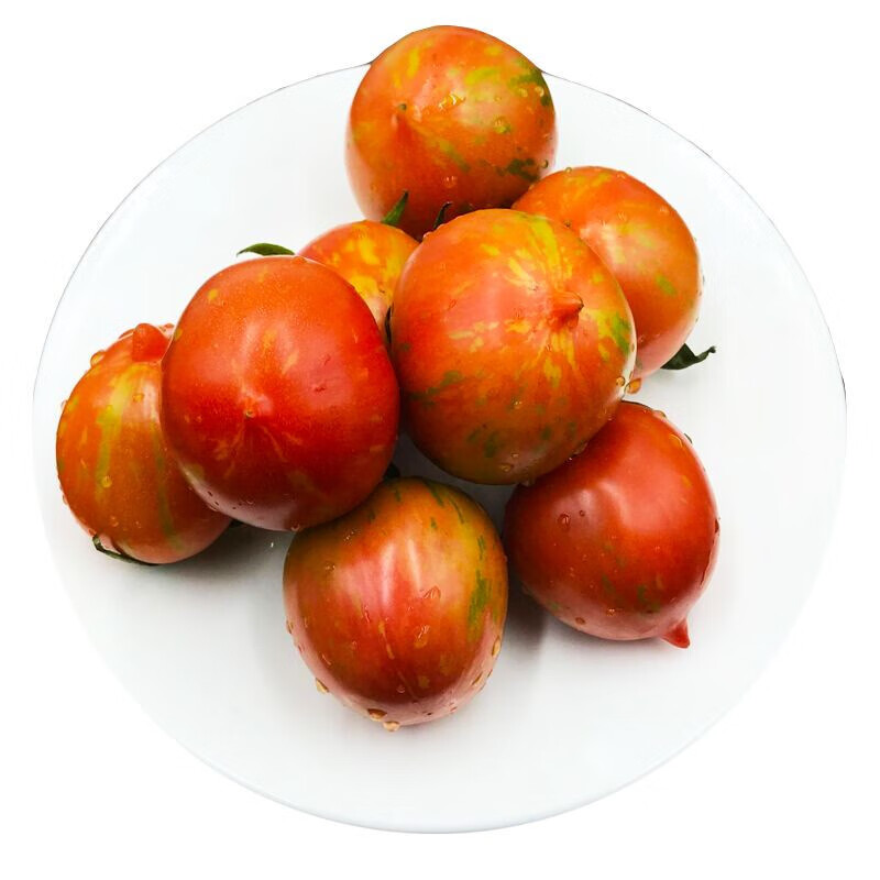 皮球柿子东北花皮西红柿虎皮小番茄铁皮柿子新鲜蔬菜水果8斤