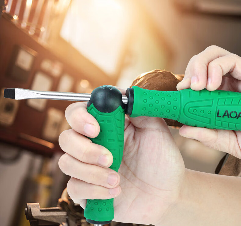 老alaoa工业型s2合金钢螺丝刀十字螺丝批带磁性小十字起子改锥十字