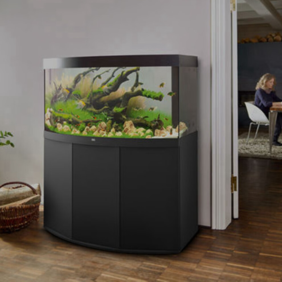 新款德国黑钻juwel原装进口vision180弧形90cm高档静音生态鱼缸水族箱