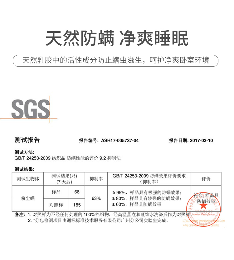 38518-【买一个送一个 送同款】睡眠博士(AiSleep)枕芯 乳胶枕进口乳胶护颈枕 58*35*9/11(按摩大颗粒)-详情图