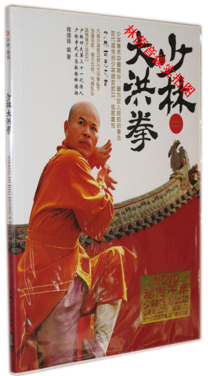 【正版】少林大洪拳(書 dvd)少林拳基礎功法三十九式套路教學