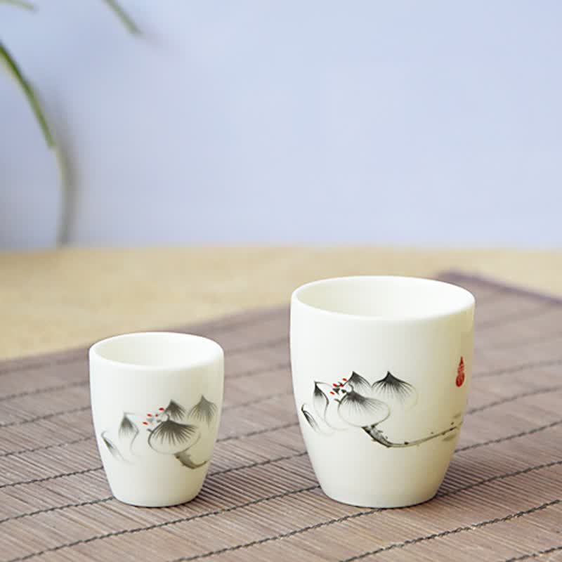 好尚 陶瓷白酒杯套装 酒具 茶杯水杯 陶瓷小酒杯 骨瓷 小杯子 酒杯子