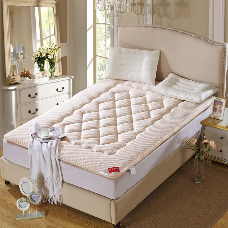 华庭丽娜家纺 针织布按摩床垫 驼色 90x200/0.9米床用