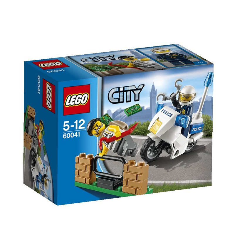 乐高lego 益智拼插积木玩具 城市系列 追踪匪徒60041