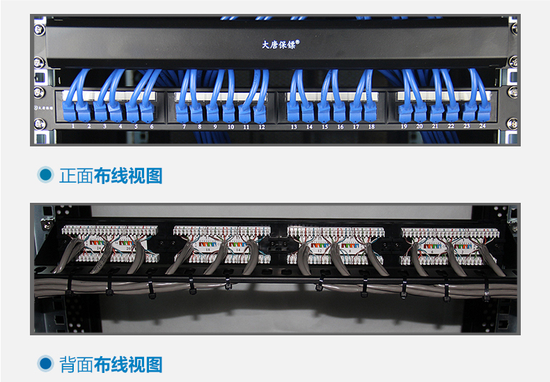 大唐保镖 网络电话配线架rj11rj45 110语音50口dt2805-50