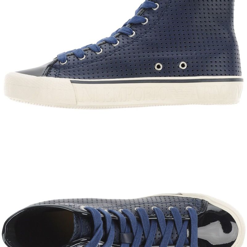 阿玛尼/armani 高帮鞋 dark blue 8【图片 价格 品牌 报价】-京东