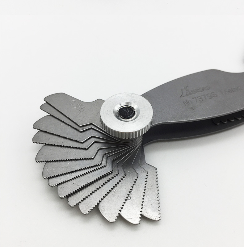 日本企鹅shinwa公制英制螺纹样板罗纹样板螺纹规牙规55度60度英制螺纹