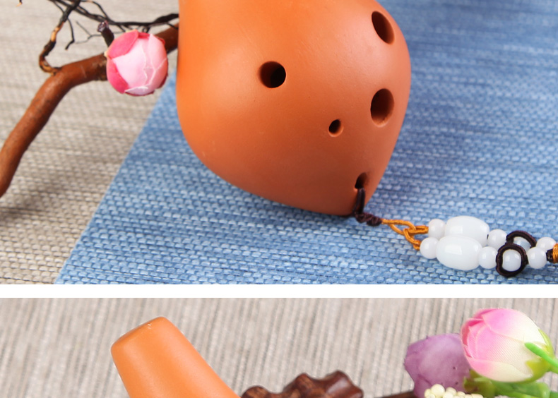 玥音yueyin归去来同款陶笛6孔中音c调初学入门六孔吹奏乐器6ac03hst23