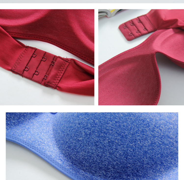 聚拢收副乳 真丝小胸胸罩女士无痕内衣 1条浅粉色1条乳白色 75c/34c