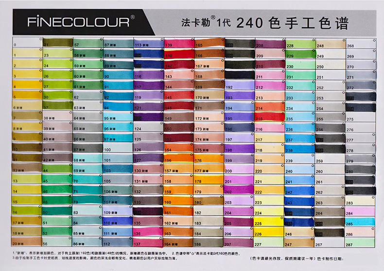 法卡勒(finecolour)一代酒精油性马克笔绘画学生用水彩笔彩色马克笔