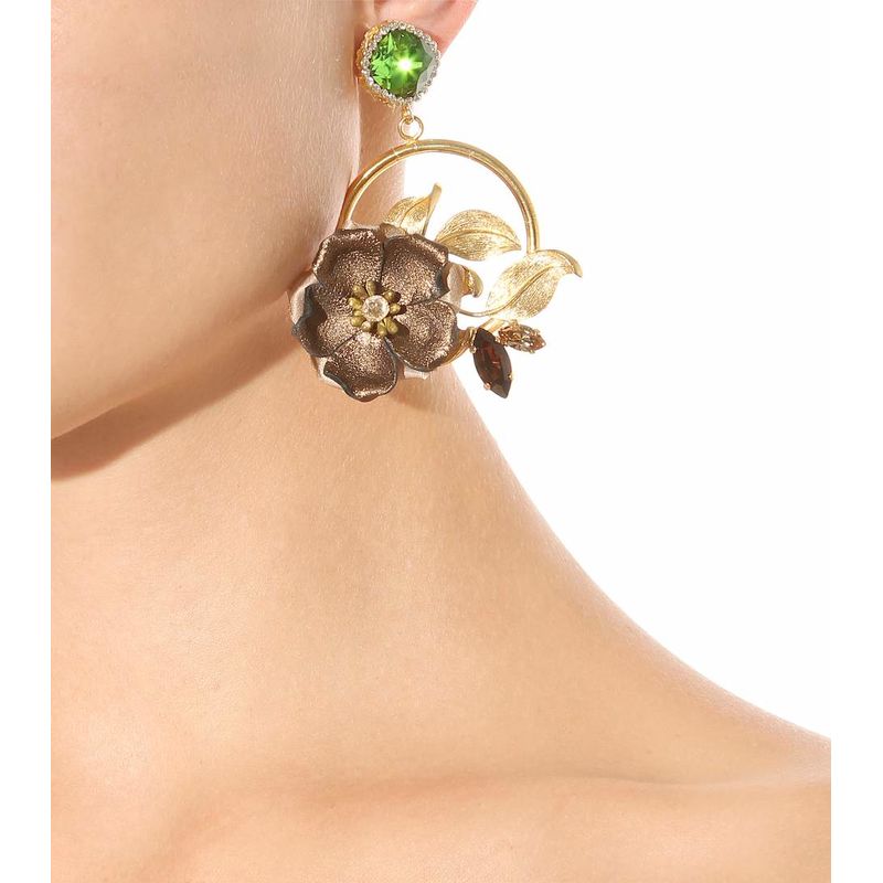 杜嘉·班纳/dolce & gabbana 精饰夹式耳环 图片色