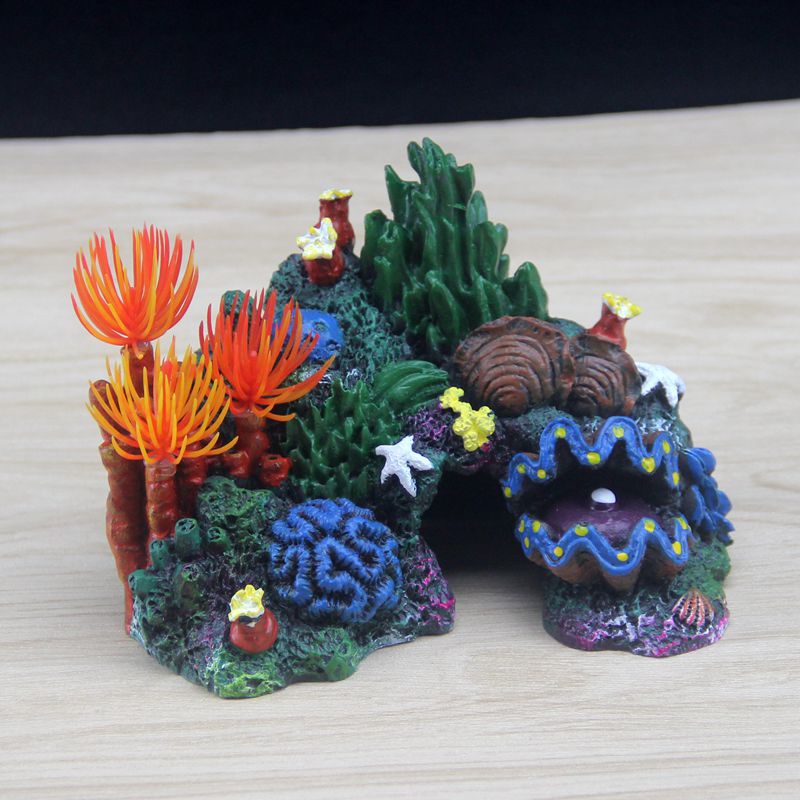 宝贝故事仿真鱼缸造景水草珊瑚从综合树脂造景摆件水族