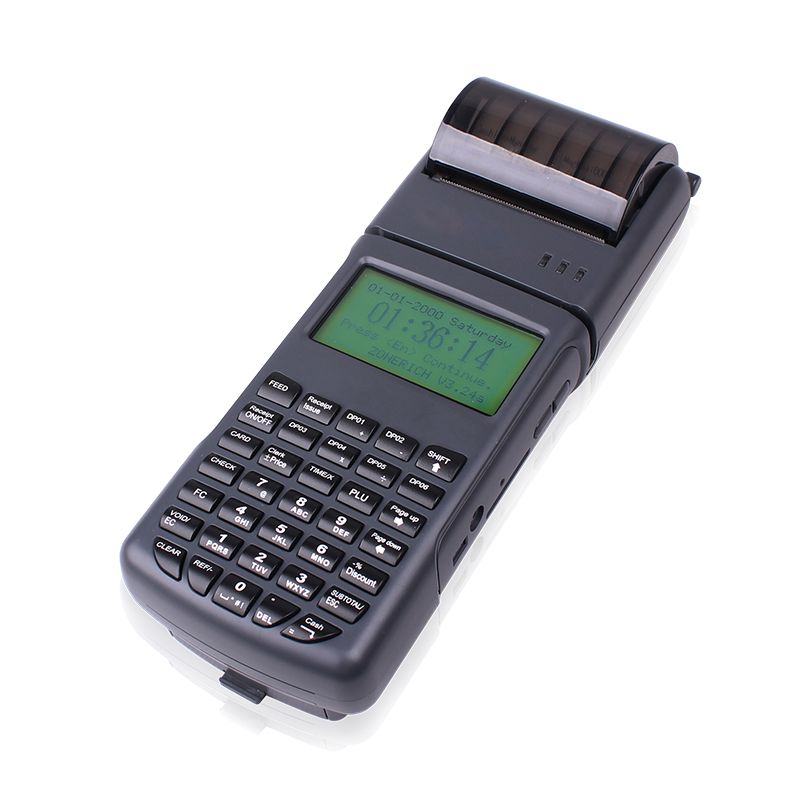 中崎ab-1000m 便携式收银机移动收款机pos机手持打印收银机扫描 黑色