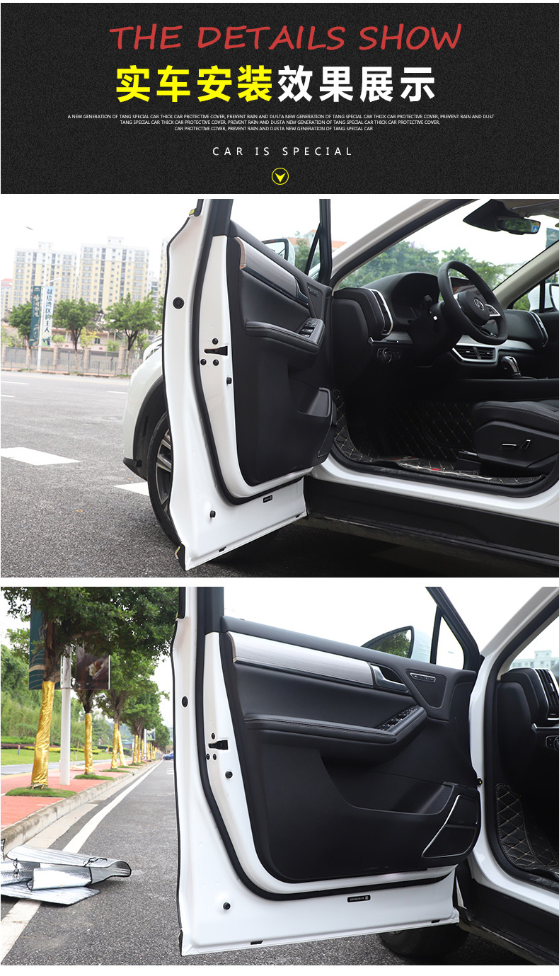 dm/ev专用改装装饰汽车保护条 全新一代唐车门 尾门防撞条【白伞靠