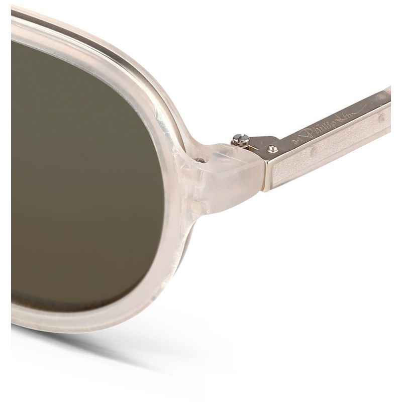 1/3.1 phillip lim 双鼻梁飞行员太阳眼镜 milk/brushed silver