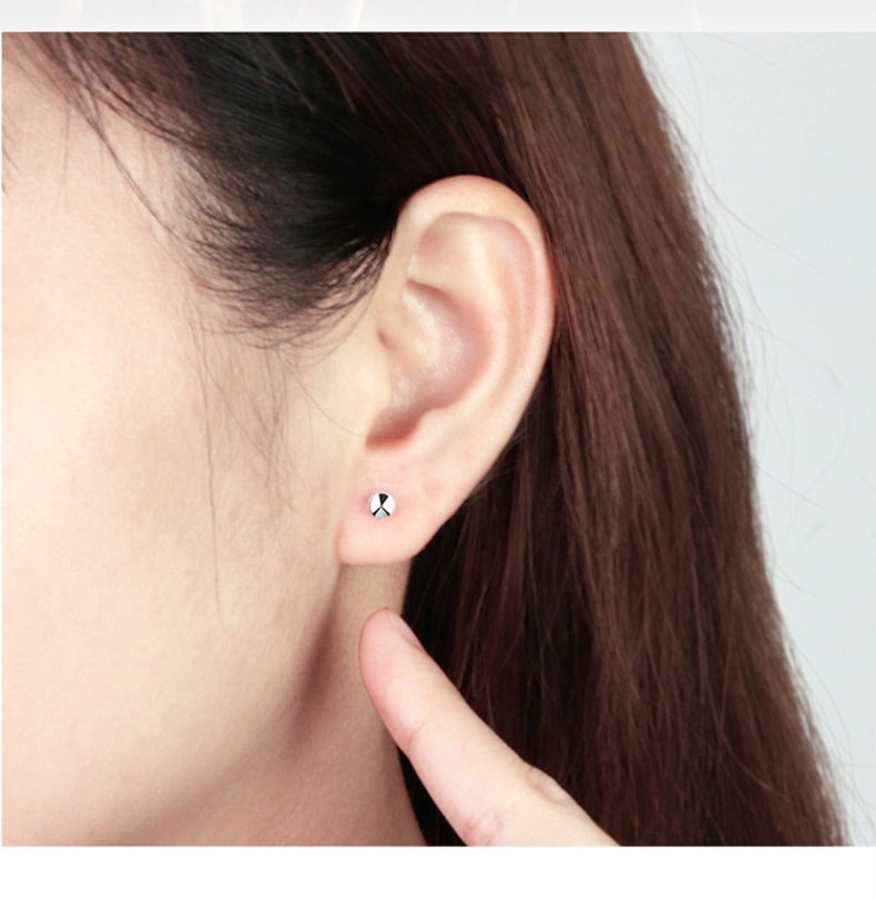 【芠拉】925银尖头刚打耳洞穿耳洞耳钉一次性男女穿孔针粗耳钉加粗长