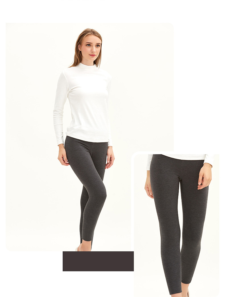 铜牛秋冬新品女士保暖裤蚕蛹蛋白五层保暖女裤 vk073 深麻灰 165/90