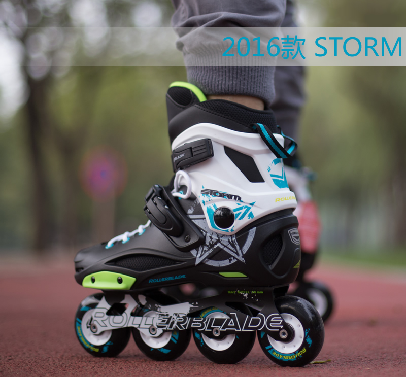 rollerblade轮滑鞋风暴storm溜冰鞋成人 2018墨绿 原装包 36.