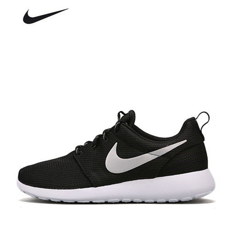 nike耐克女鞋roshe run 新款黑白低帮运动鞋休闲跑步鞋网鞋844994-002
