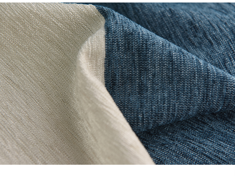 seichi 高档雪尼尔麻料条纹窗帘布棉麻现代简约卧室客厅定制窗帘成品